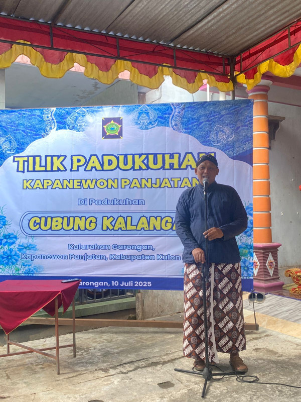 Tilik Padukuhan Cubung Kalangan, Garongan. Kamis, 10 Juli 2025.